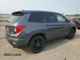2020 Honda Passport Sport with VIN 5FNYF8H29LB014989, listed as a Copart auction lot 58709715 with 55,230 mi miles and Salvage title. Bid and sale history available at DreamBid. Image 3.