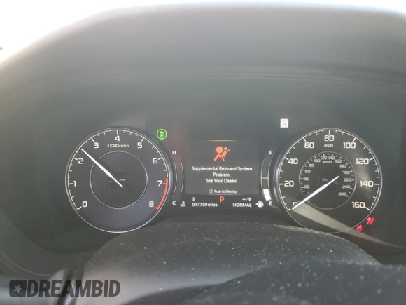 2021 Acura TLX Technology with VIN 19UUB5F48MA006715, listed as a Copart auction lot 49398855 with 47,730 mi miles and Salvage title. Bid and sale history available at DreamBid. Image 9.