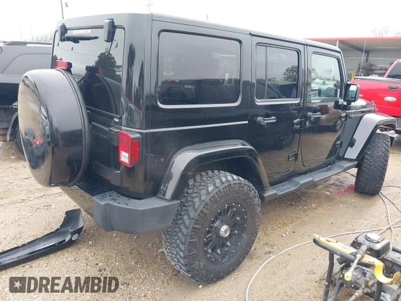 2014 Jeep Wrangler Unlimited Sahara with VIN 1C4HJWEG1EL202974, listed as a IAAI auction lot 41591870 with 17,174 mi miles. Bid and sale history available at carsss.com. Image 4.