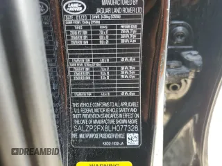 2020 Land Rover Range Rover Evoque SE с VIN SALZP2FX8LH077328, выставлен на аукционе Copart как лот 60657485 с пробегом 97 220 миль миль и Чистый • Clean title. История ставок и продаж доступна на DreamBid. Изображение 13.