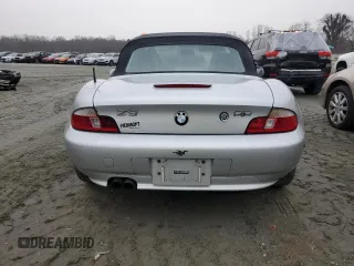 2000 BMW Z3 2.5L with VIN 4USCH9347YLG04144, listed as a Copart auction lot 44942045 with 92,272 mi miles and Clean Title. Bid and sale history available at carsss.com. Image 6.