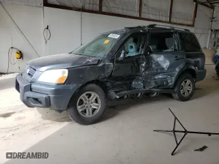 2004 Honda Pilot EX with VIN 2HKYF18504H552856, listed as a Copart auction lot 49385025 with 0 mi miles and Salvage Title. Bid and sale history available at carsss.com. Image 1.