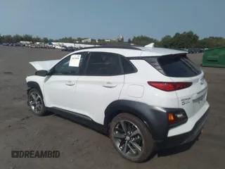 2021 Hyundai Kona Ultimate with VIN KM8K5CA57MU610302, listed as a IAAI auction lot 36878990 with 5,985 mi miles. Bid and sale history available at carsss.com. Image 3.