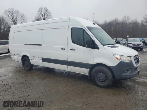 2023 Mercedes-Benz Sprinter Cargo Cargo with VIN W1Y4NDHY1PT138980, listed as a Copart auction lot 42630085 with 18,119 mi miles and Salvage Title. Bid and sale history available at DreamBid. Image 4.