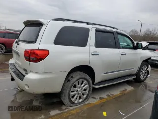 2015 Toyota Sequoia Platinum with VIN 5TDDW5G16FS125702, listed as a Copart auction lot 43027114 with 76,670 mi miles. Bid and sale history available at carsss.com. Image 3.