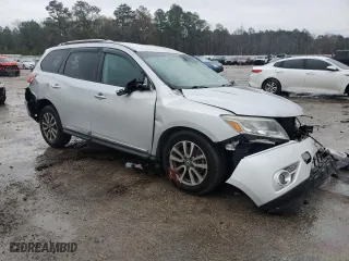 2016 Nissan Pathfinder SL with VIN 5N1AR2MN5GC670076, listed as a Copart auction lot 89355385 with 201,555 mi miles and Salvage Title. Bid and sale history available at carsss.com. Image 4.