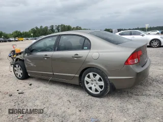 2008 Honda Civic LX with VIN 2HGFA16598H351403, listed as a Copart auction lot 55819905 with 166,272 mi miles and Salvage Title. Bid and sale history available at DreamBid. Image 2.
