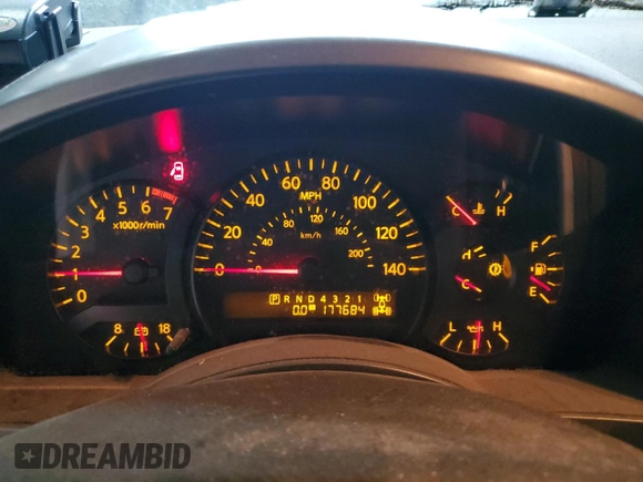 2005 Nissan Titan SE with VIN 1N6BA07B55N575375, listed as a Copart auction lot 81559004 with 177,684 mi miles and Clean Title. Bid and sale history available at DreamBid. Image 9.