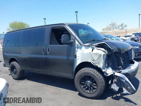 2013 Chevrolet Express Passenger 1LT with VIN 1GAZGYFG0D1193863, listed as a IAAI auction lot 42157138 with 125,958 mi miles and . Bid and sale history available at DreamBid. Image 14.