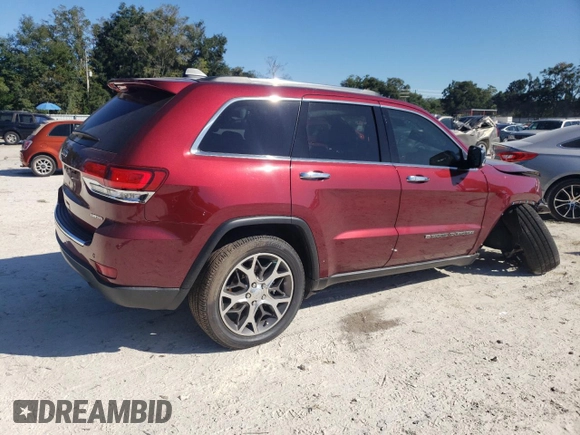 2022 Jeep Grand Cherokee WK Limited with VIN 1C4RJFBG8NC124931, listed as a Copart auction lot 76162694 with 17,997 mi miles and Non Repairable. Bid and sale history available at carsss.com. Image 3.