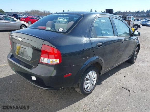 2005 Chevrolet Aveo SVM with VIN KL1TD52695B391233, listed as a IAAI auction lot 41691230 with 161,105 mi miles. Bid and sale history available at carsss.com. Image 4.