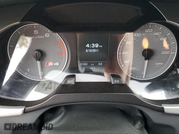 2012 Audi S4 Prestige with VIN WAUKGAFL3CA116770, listed as a Copart auction lot 48888174 with 31,343 mi miles and Non Repairable. Bid and sale history available at carsss.com. Image 9.