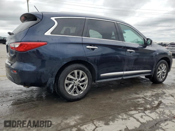 2015 Infiniti QX60 with VIN 5N1AL0MN5FC517654, listed as a Copart auction lot 55778495 with 134,922 mi miles and Salvage Title. Bid and sale history available at DreamBid. Image 3.