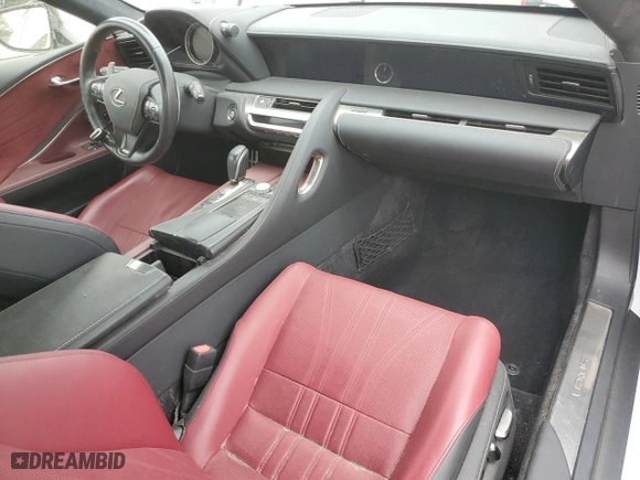 2018 Lexus LC with VIN JTHHP5AY4JA001016, listed as a Copart auction lot 53820545 with 0 mi miles and Salvage Title. Bid and sale history available at carsss.com. Image 8.