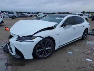 2018 Lexus LS with VIN JTHB51FF8J5000245, listed as a Copart auction lot 88164355 with 79,813 mi miles and Salvage Title. Bid and sale history available at carsss.com. Image 1.