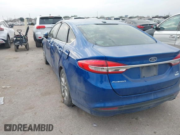 2017 Ford Fusion SE with VIN 3FA6P0HD6HR265763, listed as a IAAI auction lot 41549524 with 90,222 mi miles. Bid and sale history available at carsss.com. Image 3.