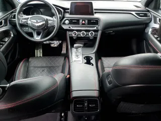 2020 Genesis G70 2.0T with VIN KMTG44LA7LU053209, listed as a Copart auction lot 53784414 with 17,365 mi miles and Salvage Title. Bid and sale history available at carsss.com. Image 8.