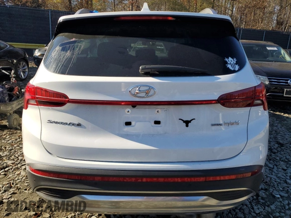 2023 Hyundai Santa Fe Hybrid Limited with VIN 5NMS5DA10PH008540, listed as a Copart auction lot 80548914 with 14,779 mi miles and Salvage Title. Bid and sale history available at carsss.com. Image 6.