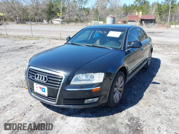 2008 Audi A8 with VIN WAULV94E98N011986, listed as a IAAI auction lot 41762596 with Not provided miles and . Bid and sale history available at DreamBid. Image 2.