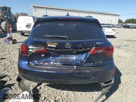 2018 Acura MDX w/Advance/Entertainment Pkg with VIN 5J8YD4H98JL004106, listed as a Copart auction lot 76923764 with 105,349 mi miles and Salvage Title. Bid and sale history available at carsss.com. Image 6.
