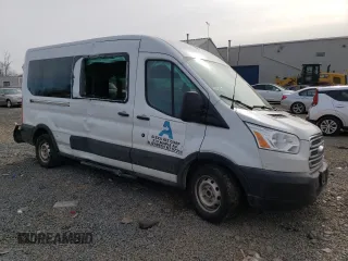 2019 Ford Transit Passenger XL with VIN 1FBAX2CG2KKA94222, listed as a Copart auction lot 45321075 with Not Provided miles and Salvage Title. Bid and sale history available at carsss.com. Image 4.
