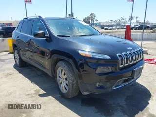 2014 Jeep Cherokee Limited with VIN 1C4PJMDB9EW210180, listed as a IAAI auction lot 41302037 with 75,177 mi miles. Bid and sale history available at carsss.com. Image 1.