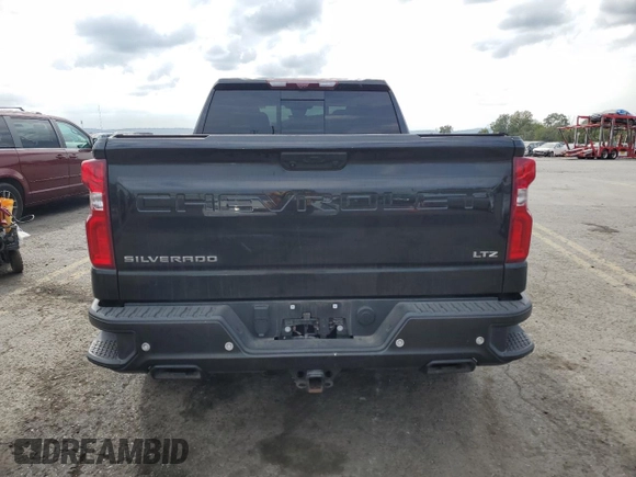 2023 Chevrolet Silverado 1500 LTZ with VIN 1GCUDGE84PZ302247, listed as a Copart auction lot 71858954 with 0 mi miles and Salvage Title. Bid and sale history available at carsss.com. Image 6.