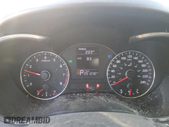 2014 Kia Forte LX with VIN KNAFX4A68E5201538, listed as a Copart auction lot 54534365 with 251,536 mi miles and Salvage Title. Bid and sale history available at carsss.com. Image 9.