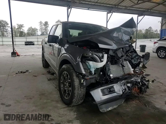 2024 Ford F-150 STX with VIN 1FTEW2KP8RKE37496, listed as a Copart auction lot 80520044 with 1,780 mi miles and Salvage Title. Bid and sale history available at carsss.com. Image 10.