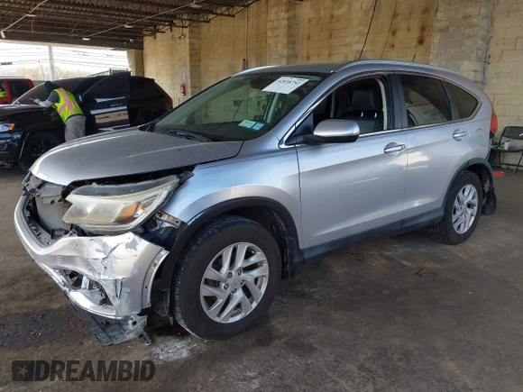 2015 Honda CR-V EX-L with VIN 2HKRM4H72FH616198, listed as a IAAI auction lot 42038752 with 82,826 mi miles and . Bid and sale history available at carsss.com. Image 2.