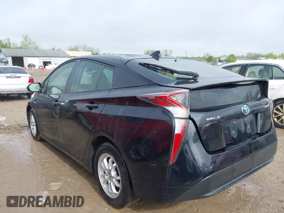 2017 Toyota Prius Two with VIN JTDKBRFU6H3547186, listed as a IAAI auction lot 42187586 with 214,219 mi miles and . Bid and sale history available at carsss.com. Image 3.