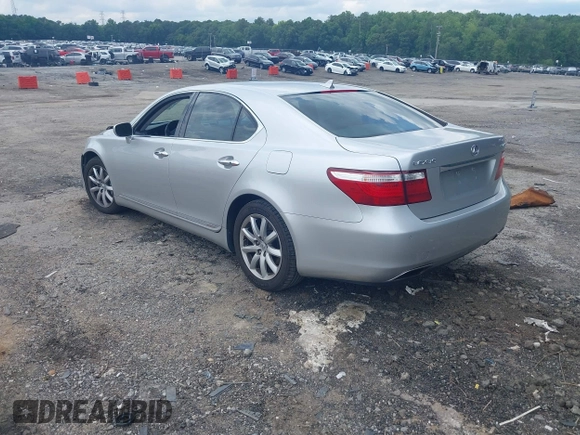 2008 Lexus LS 460 with VIN JTHBL46F785080803, listed as a IAAI auction lot 42484562 with 125,398 mi miles and . Bid and sale history available at DreamBid. Image 3.