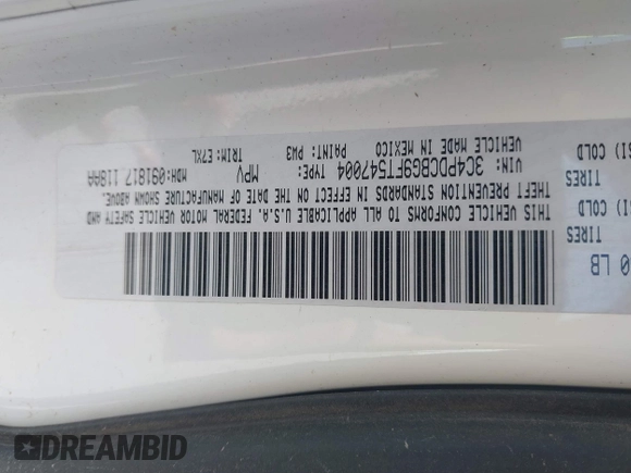 2015 Dodge Journey SXT with VIN 3C4PDCBG2FT524678, listed as a IAAI auction lot 41781070 with 118,950 mi miles and . Bid and sale history available at DreamBid. Image 9.