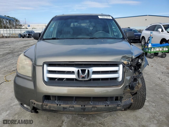 2007 Honda Pilot EX-L with VIN 5FNYF28547B038033, listed as a Copart auction lot 79601814 with 252,352 mi miles and Salvage Title. Bid and sale history available at carsss.com. Image 5.