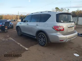 2018 Nissan Armada SV with VIN JN8AY2ND6J9057888, listed as a IAAI auction lot 41092571 with 143,263 mi miles. Bid and sale history available at carsss.com. Image 3.