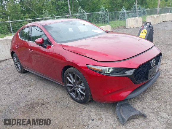 2019 Mazda 3 with VIN JM1BPALM9K1105772, listed as a IAAI auction lot 42350918 with 53,931 mi miles and . Bid and sale history available at DreamBid. Image 1.
