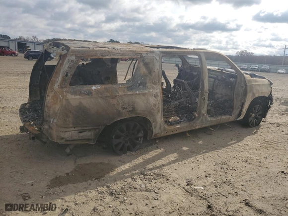 2023 Chevrolet Suburban LT with VIN 1GNSKCKD4PR201563, listed as a Copart auction lot 81690654 with 0 mi miles and Salvage Title. Bid and sale history available at carsss.com. Image 3.