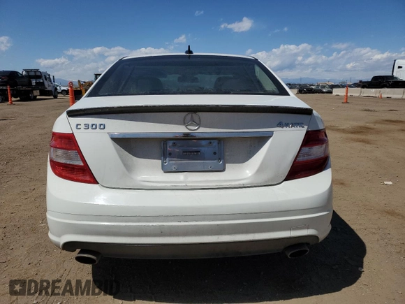 2011 Mercedes-Benz C 300 Sport with VIN WDDGF8BB5BR144268, listed as a Copart auction lot 53748895 with 189,233 mi miles and Salvage title. Bid and sale history available at DreamBid. Image 6.