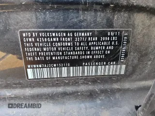 2012 Volkswagen Golf TDI с VIN WVWNM7AJ2CW132110, выставлен на аукционе Copart как лот 68675924 с пробегом 146 279 миль миль и Списание • Salvage title. История ставок и продаж доступна на DreamBid. Изображение 12.