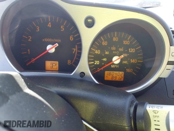 2003 Nissan 350Z Touring with VIN JN1AZ34E23T012447, listed as a IAAI auction lot 41994211 with 180,402 mi miles and . Bid and sale history available at DreamBid. Image 7.
