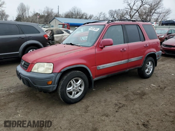1999 Honda CR-V EX with VIN JHLRD1861XC025334, listed as a Copart auction lot 43357895 with 230,766 mi miles and Salvage Title. Bid and sale history available at carsss.com. Image 1.