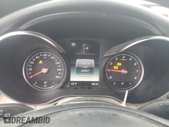 2018 Mercedes-Benz GLC with VIN WDC0G4KB4JV091533, listed as a Copart auction lot 51199755 with 33,567 mi miles and Salvage Title. Bid and sale history available at carsss.com. Image 9.