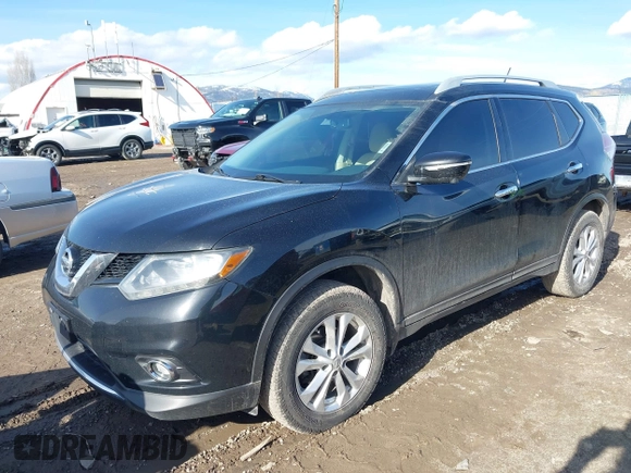 2015 Nissan Rogue SL with VIN 5N1AT2MV6FC834127, listed as a IAAI auction lot 41686500 with 156,810 mi miles and . Bid and sale history available at carsss.com. Image 17.