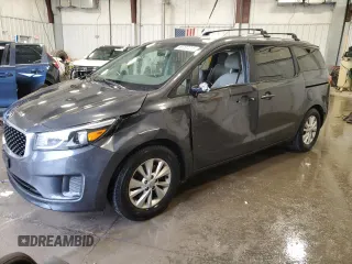 2016 Kia Sedona LX with VIN KNDMB5C17G6165581, listed as a Copart auction lot 53737215 with 160,030 mi miles and Non Repairable. Bid and sale history available at carsss.com. Image 1.