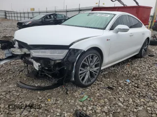 2018 Audi A7 Prestige with VIN WAU23AFC5JN055732, listed as a Copart auction lot 43991355 with 0 mi miles and Salvage Title. Bid and sale history available at carsss.com. Image 1.