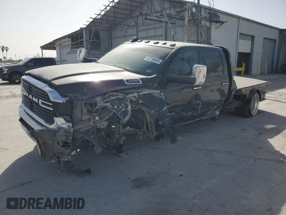 2019 Ram 3500 Big Horn with VIN 3C63R3HLXKG610187, listed as a Copart auction lot 47739915 with 320,498 mi miles and Salvage Title. Bid and sale history available at carsss.com. Image 1.