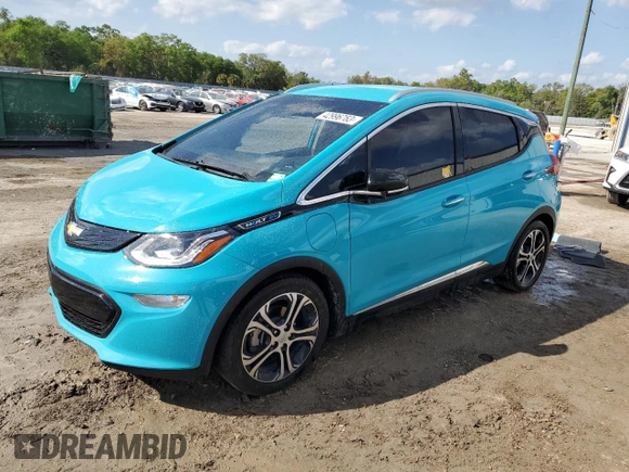 2021 Chevrolet Bolt EV Premier with VIN 1G1FZ6S04M4102523, listed as a Copart auction lot 42996763 with 34,357 mi miles. Bid and sale history available at carsss.com. Image 1.