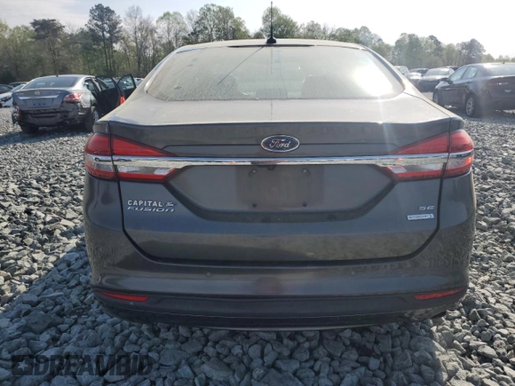 2017 Ford Fusion SE with VIN 3FA6P0HD8HR281415, listed as a Copart auction lot 52440205 with 130,171 mi miles and Salvage Title. Bid and sale history available at carsss.com. Image 6.