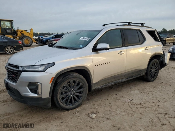 2022 Chevrolet Traverse RS with VIN 1GNERJKW4NJ124865, listed as a Copart auction lot 89060145 with 51,651 mi miles and Salvage Title. Bid and sale history available at carsss.com. Image 1.