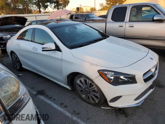 2019 Mercedes-Benz CLA 250 with VIN WDDSJ4EB2KN721729, listed as a Copart auction lot 38169434 with 53,179 mi miles and . Bid and sale history available at DreamBid. Image 4.